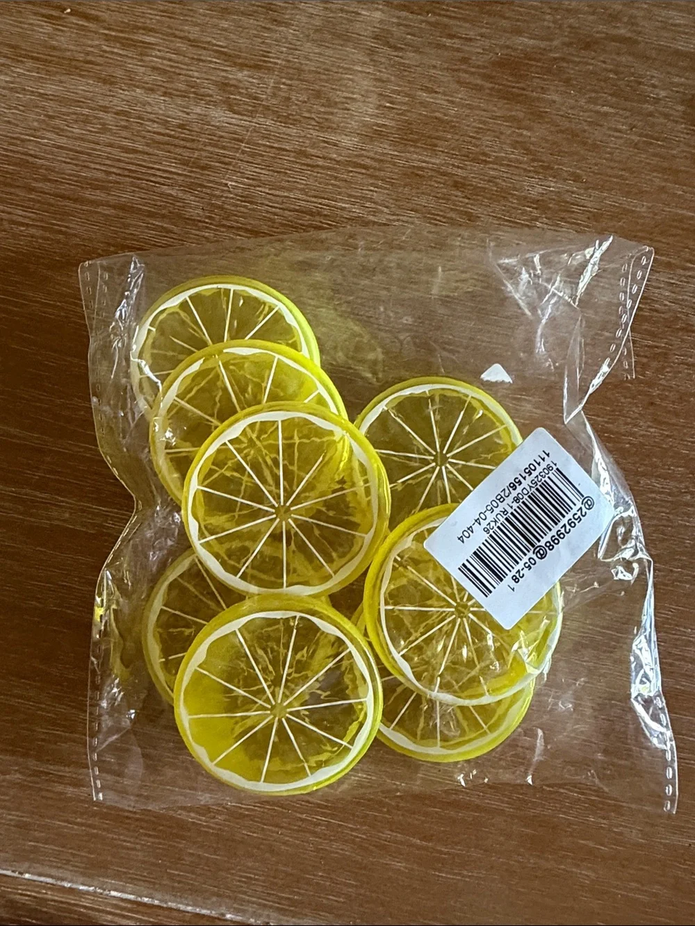 Yellow Lemon Slice Cup Markers - Home Party Supplies